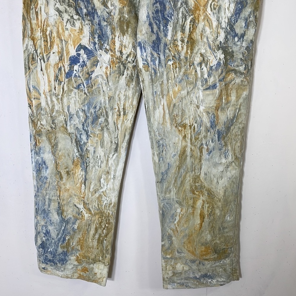 NWT. Boho Anthropologie Tina & Jo Olivenne Marble Dyed Pants. Large - Picture 8 of 12